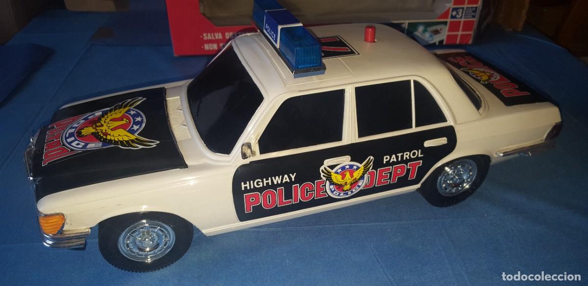 Juguetes antiguos Rico: Mercedes 450-SE version policia en su caja original de Rico