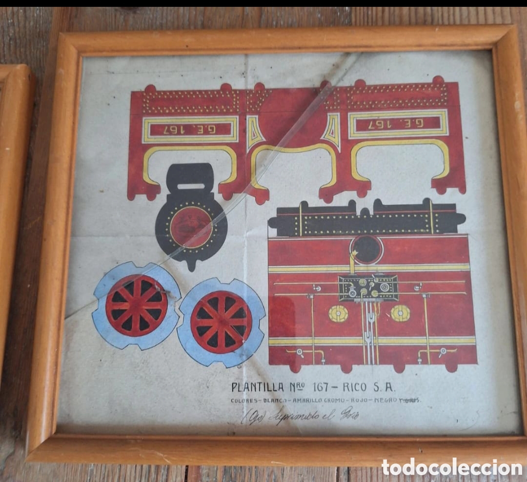 Juguetes antiguos Rico: Rico juguetes boceto original dise&ntilde;o tractor