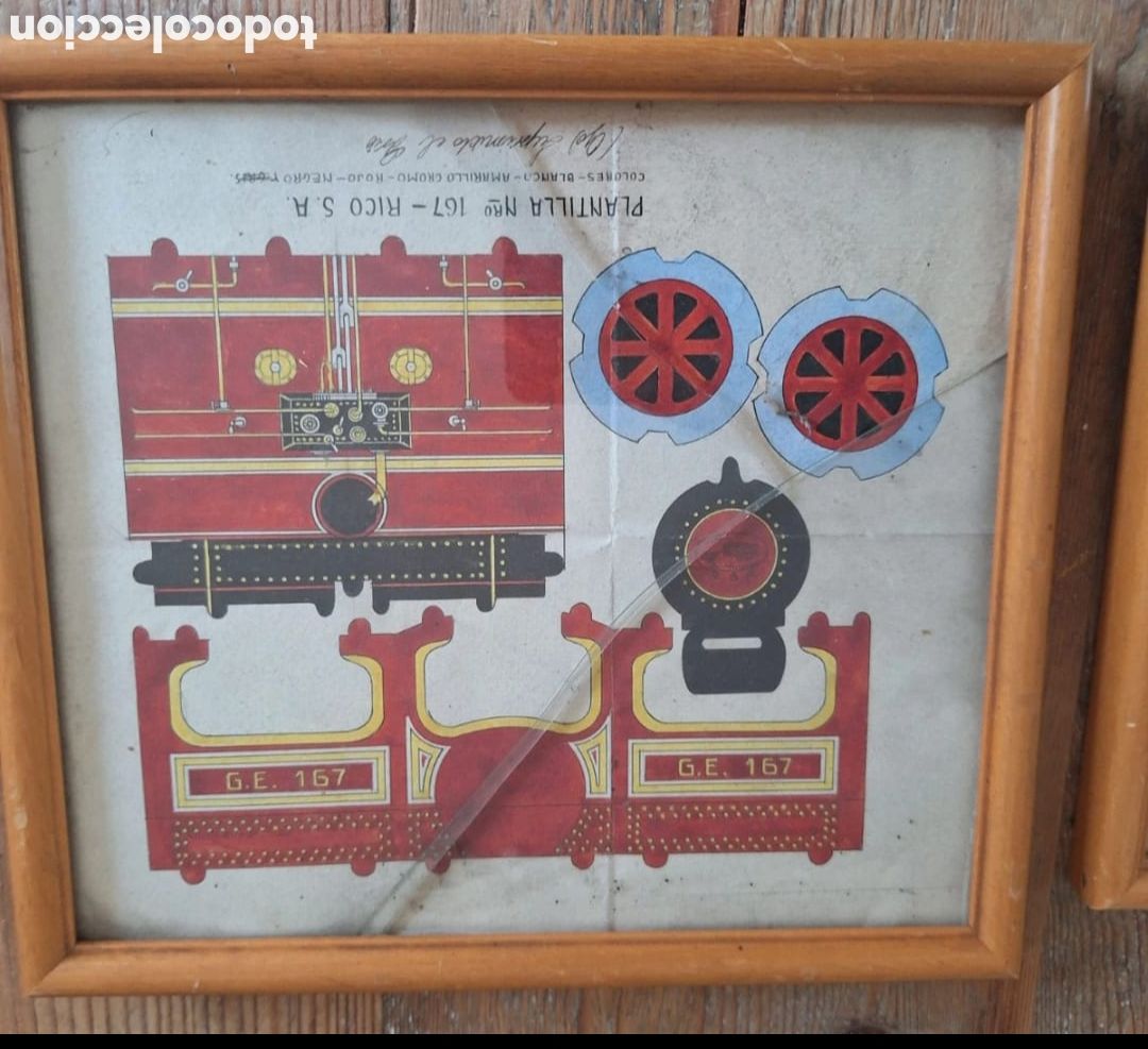 Juguetes antiguos Rico: Rico juguetes boceto original dise&ntilde;o tractor