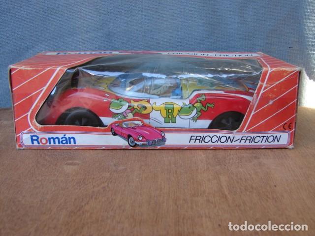 Juguetes antiguos Rom&aacute;n: COCHE DE HOJALA LITOGRAFIADA RODEO - ROM&Aacute;N