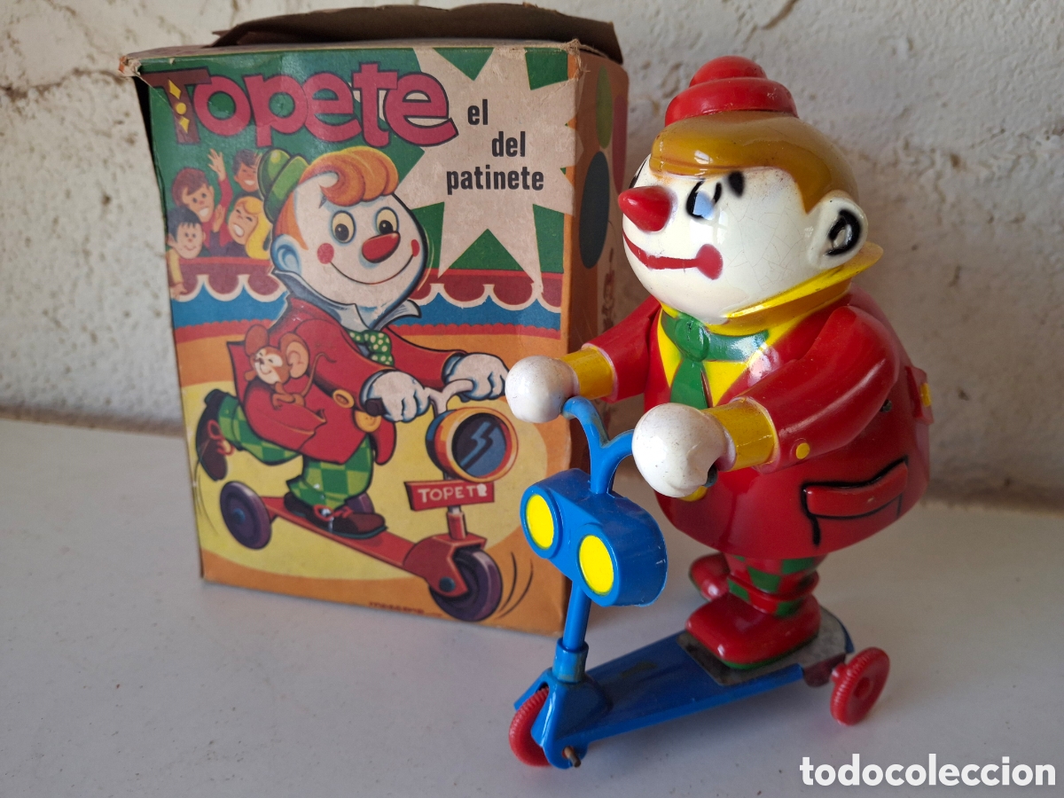 Roman Old Toys: TOPETE EL DEL PATINETE A CUERDA FABRICADO POR ROMAN