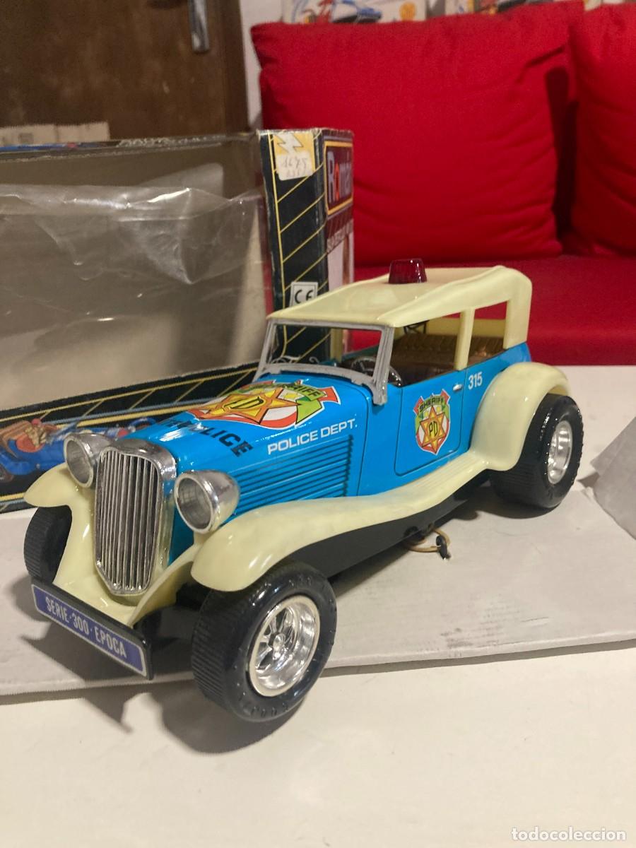 Juguetes antiguos Rom&aacute;n: Coche de Polic&iacute;a Sheriff Ford A&ntilde;os 30 Rom&aacute;n - Serie 300 &Eacute;poca (A&ntilde;os 70/80) Made in Spain + Caja