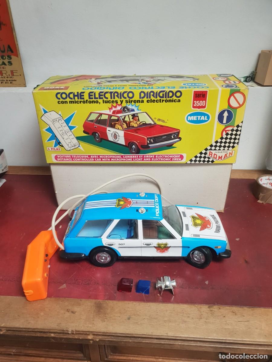 Roman Old Toys: Coche electrico dirigido serie 3500 policia romam. A estrenar de tienda