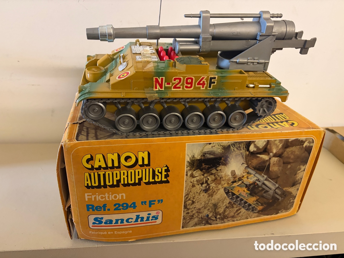 Giocattoli antichi Sanch&iacute;s: CA&Ntilde;ON AUTOPROPULSADO FRICCION REF 294 F sanchis