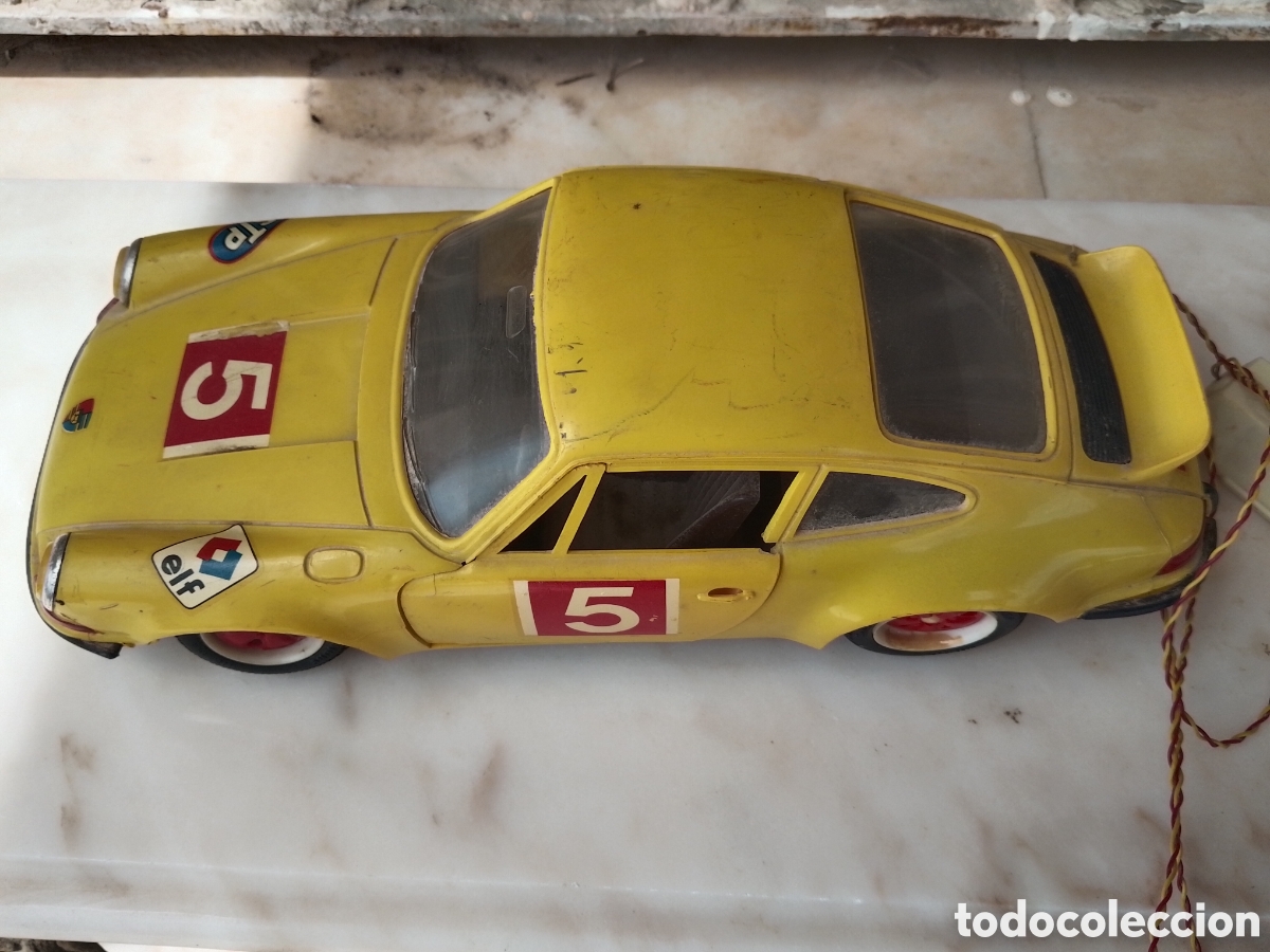 Juguetes antiguos Sanch&iacute;s: Porsche sanchis 911 amarillo