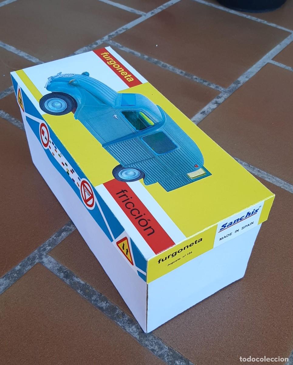 Juguetes antiguos Sanch&iacute;s: SANCHIS CAJA FURGONETA REF. 186 VERSI&Oacute;N CAT&Aacute;LOGO