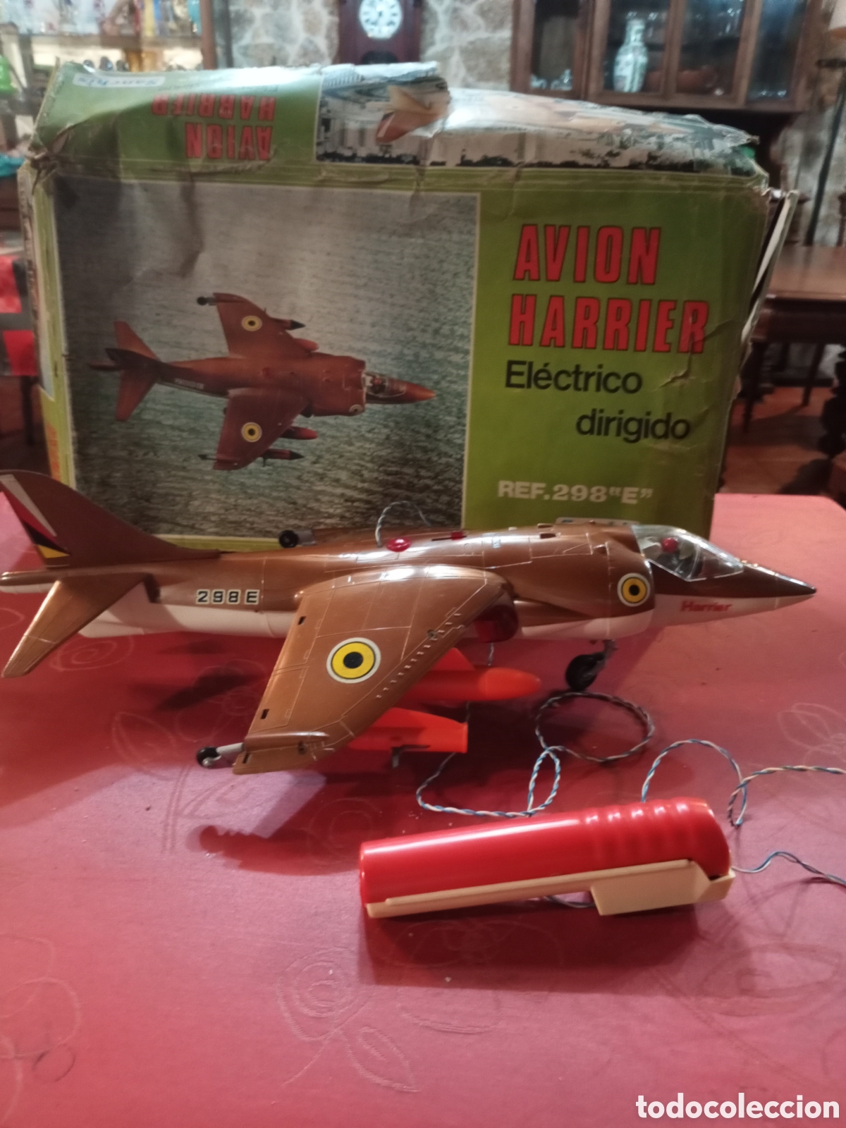 Juguetes antiguos Sanch&iacute;s: Avi&oacute;n Harrier referencia 298 &rdquo;E &rdquo; Sanch&iacute;s