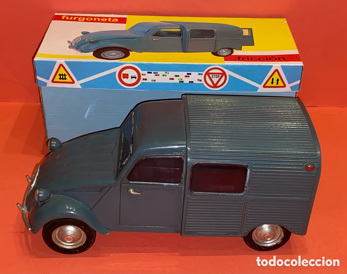 Juguetes antiguos Sanch&iacute;s: FURGONETA CITROEN 2CV de SANCHIS, IBI-N-183, a&ntilde;os 60 (tipo JYESA, PAYA, RICO)