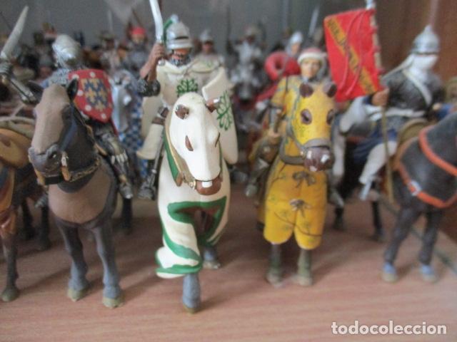 Juguetes Antiguos: Magnifico lote de 48 caballeros con caballo - Foto 7 - 127560763