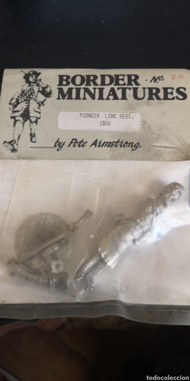 Altes Spielzeug: Soldado de plomo border miniatures pioner line