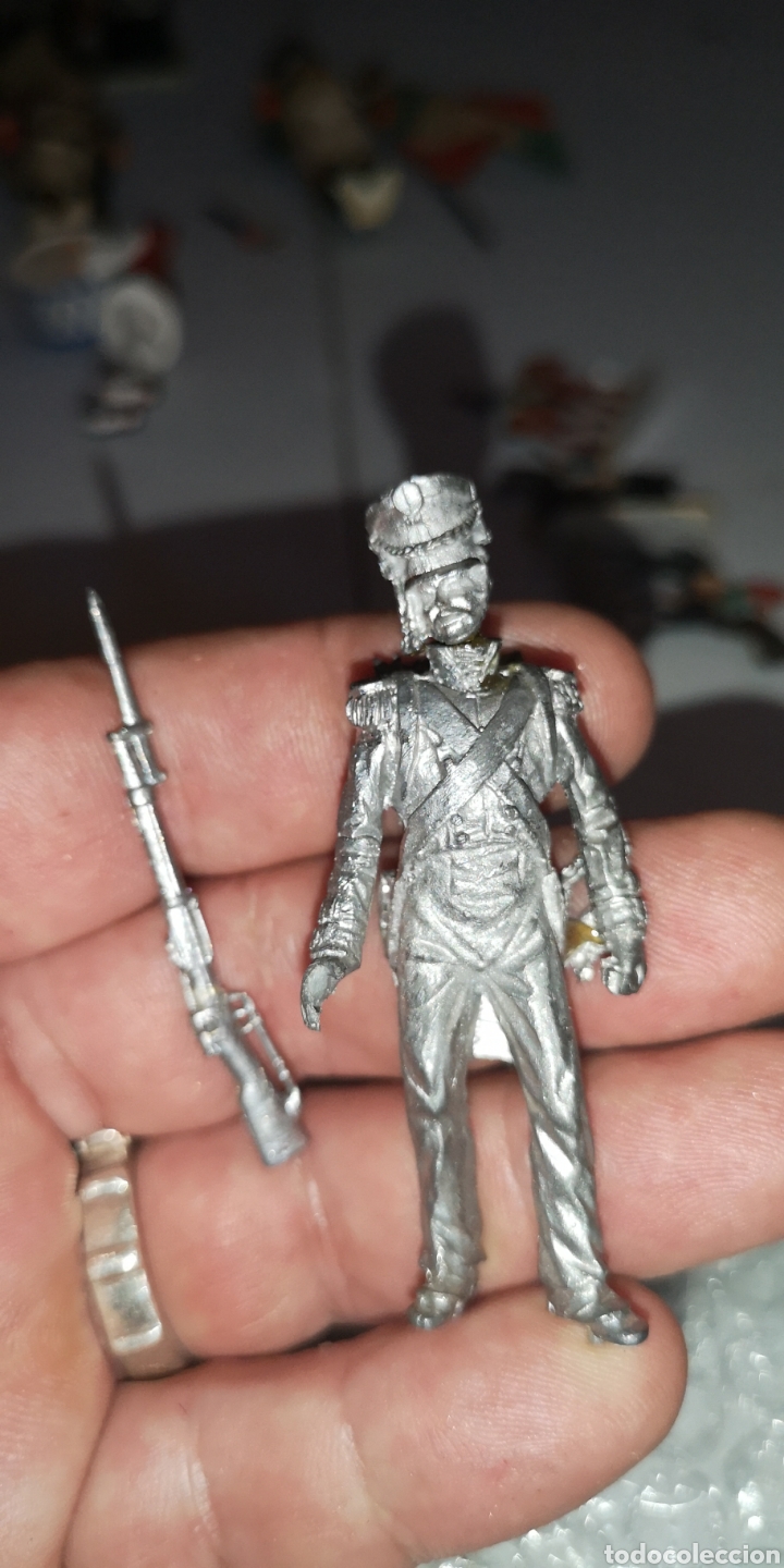 Altes Spielzeug: Soldado de plomo representando a Soldado napoleonico espa&ntilde;ol