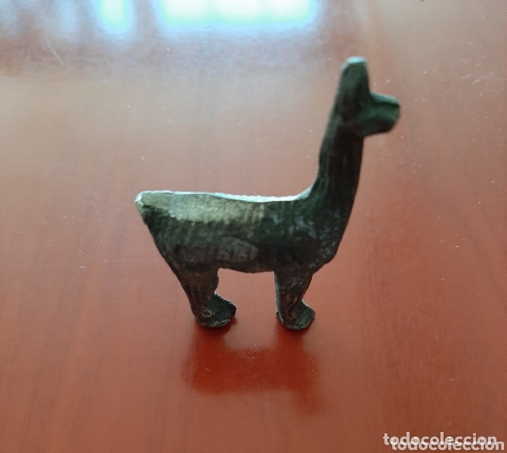 Juguetes antiguos: LLAMA DE PLOMO - Foto 3