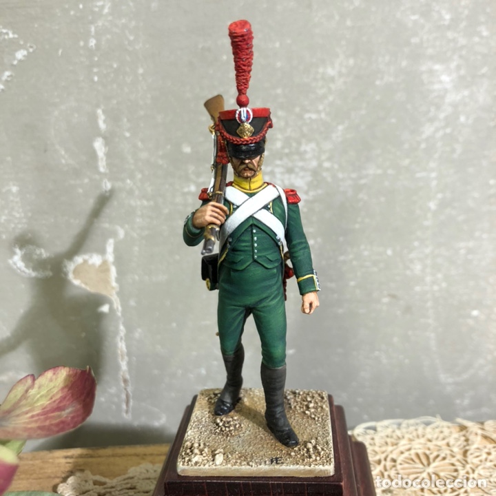 Juguetes Antiguos: Carabinero batall&oacute;n irland&eacute;s 1807. Pintado a mano en alta calidad . Escala 75 mm