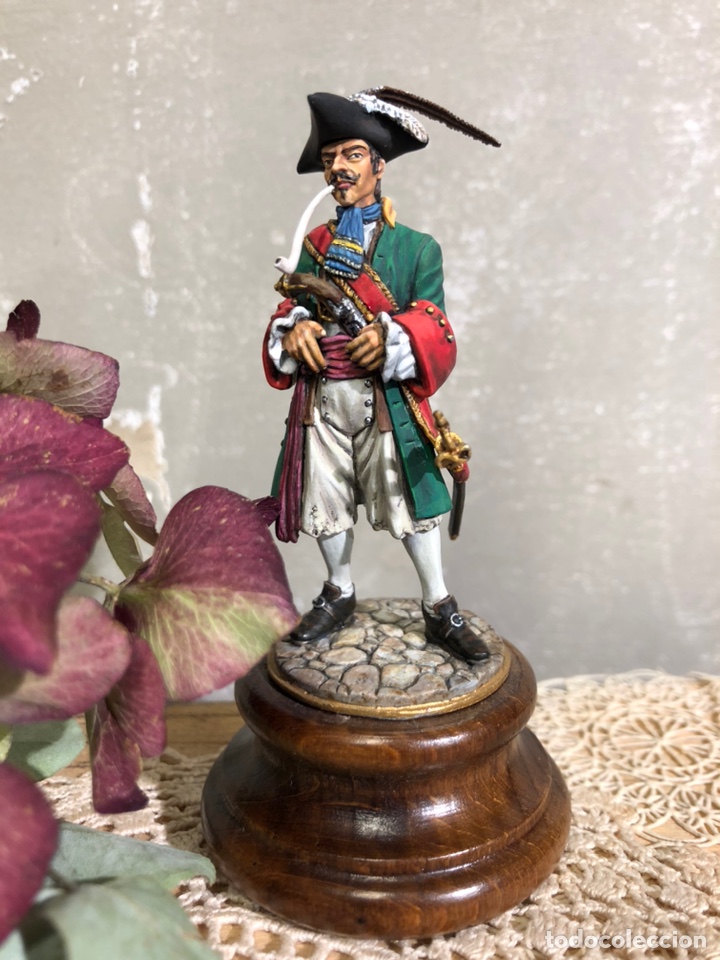 Juguetes Antiguos: Figura de plomo . Pintado a mano en alta calidad. 75 mm.