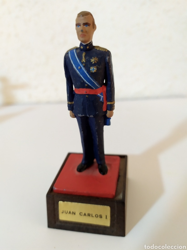 Juguetes Antiguos: figura en plomo juan carlos I soldat
