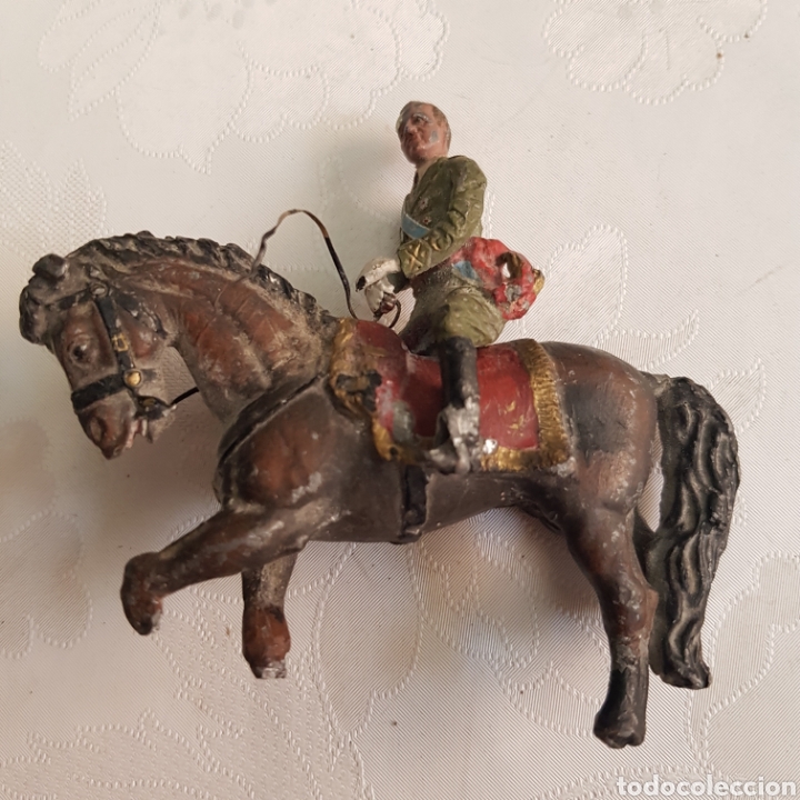 Juguetes Antiguos: Soldado de plomo. Rey Juan Carlos I.