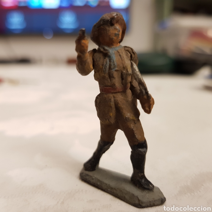 Juguetes Antiguos: Antigua figura de plomo. Ver descripci&oacute;n.