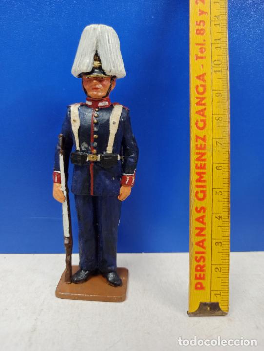 Jeux Anciens: ANTIGUO SOLDADO SOLDADITO PLOMO ALEMANIA GRANADEROS DE LA GUARDIA TAMA&Ntilde;O GRANDE 11CM