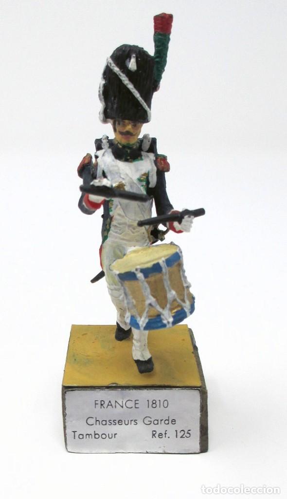 Jogos Antigos: Soldado de plomo - France 1810 - Chasseurs Garde Tambour . Ref. 125 - 8 cm de alto. A&ntilde;os 60.