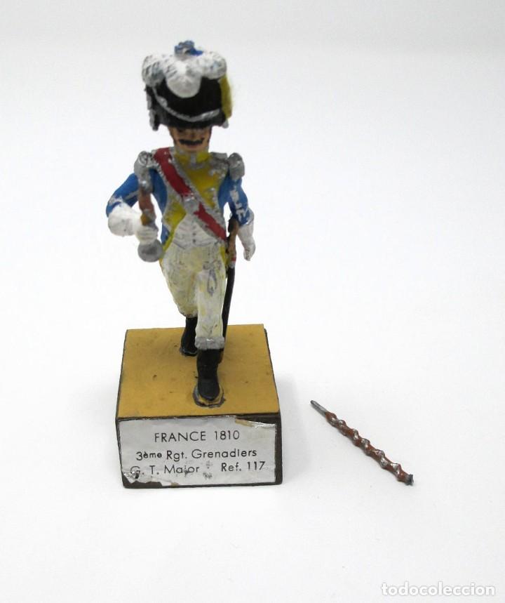 Jogos Antigos: Soldado de Plomo - France 1810 - 3&egrave;me Rgt. Grenadiers G. T. Major - Ref. 117 - a&ntilde;os 60.