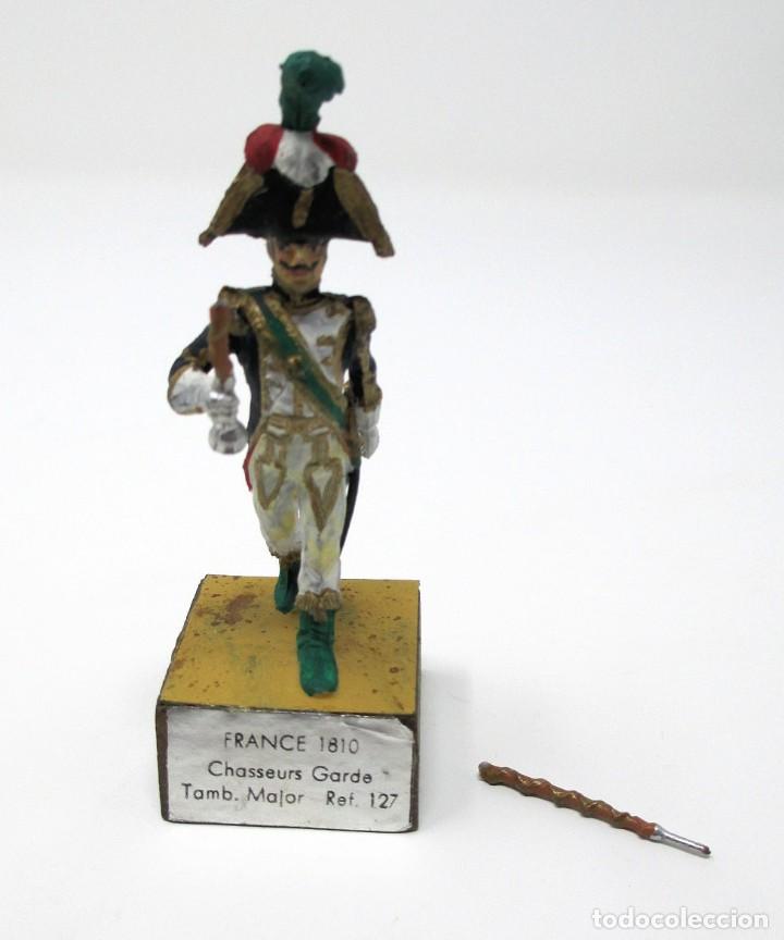 Jogos Antigos: Soldado de Plomo - France 1810 - Chasseurs Garde - Tamb Major - Ref. 127 - A&ntilde;os 60.