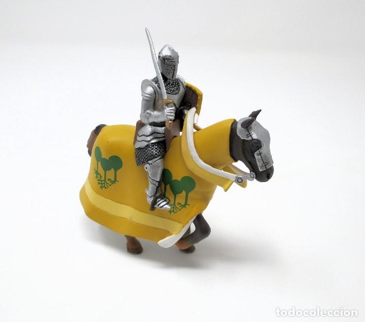 Altes Spielzeug: Caballero Medieval a Caballo con Escudo y espada - Figura de Plomo.
