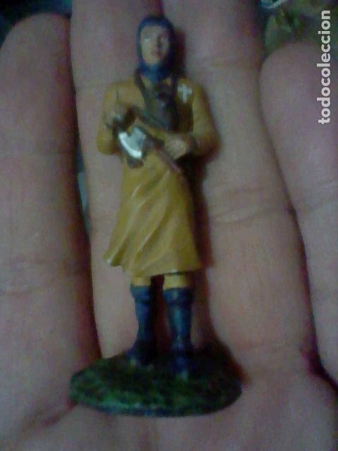 Giochi Antichi: SOLDADO PLOMO MEDIEVAL VERDVGO CRVZ 6 CMS ALTO JVGADO LEER PINTADO MANO PERDIDAS PINTVRA