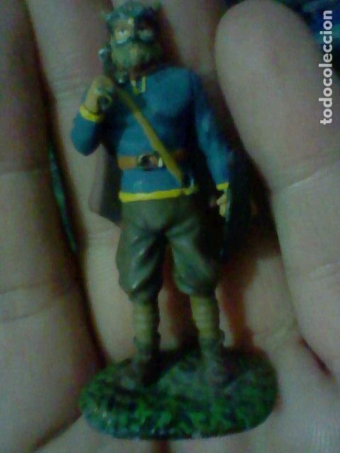 Giochi Antichi: SOLDADO PLOMO MEDIEVAL VIKINGO CVERNOS 6 CMS ALTO JVGADO LEER PINTADO MANO PERDIDAS PINTVRA