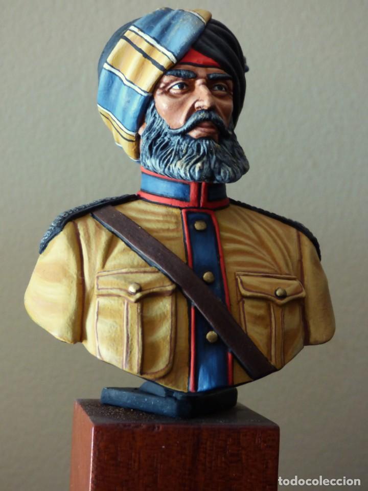 Juguetes Antiguos: BUSTO DE INDIO SIJ MILITAR, ESCALA 1/10 DE LA MARCA EL VIEJO DRAG&Oacute;N