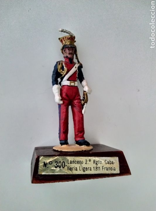 Jeux Anciens: Soldado de plomo Alymer (54MM) n&deg;300 Lancero 2&deg; Regimiento Caballer&iacute;a Ligera 1811 (Francia)