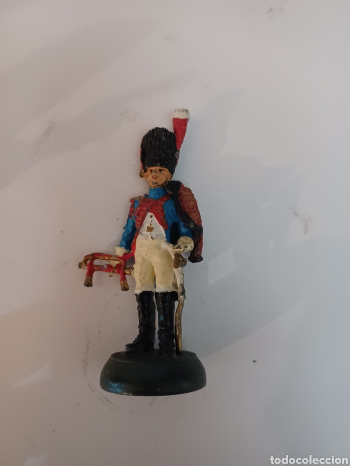Jogos Antigos: Soldadito de plomo guerras napole&oacute;nicas Granadero franc&eacute;s trompeta 1810 Allmiral Palou N&deg; 021