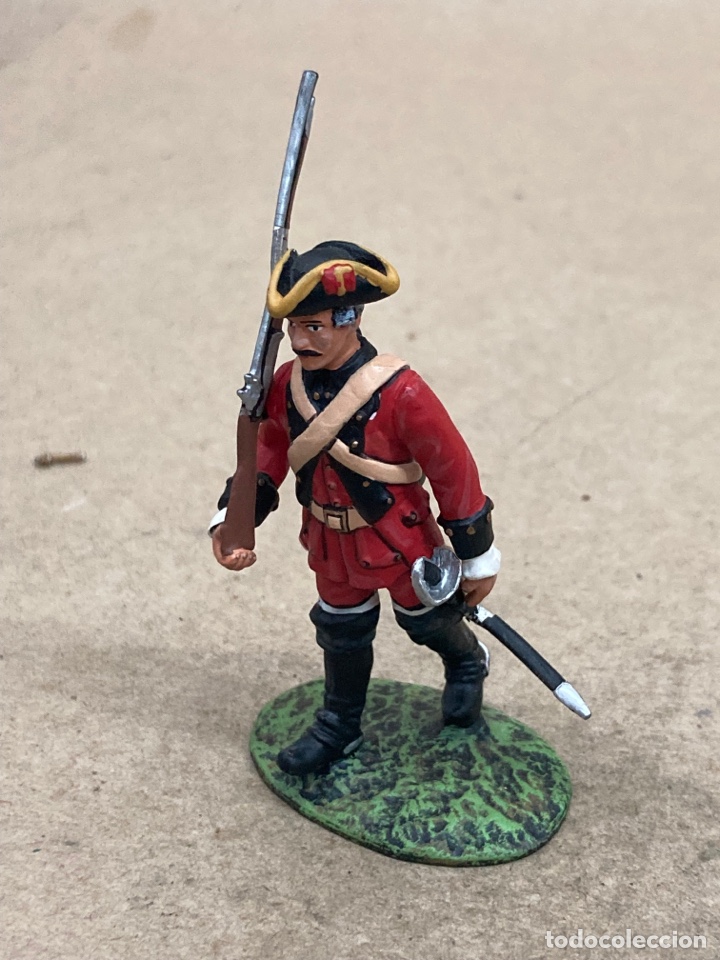 Jogos Antigos: Figura de plomo Caballer&iacute;a de L&iacute;nea, Regimiento Espa&ntilde;a 1760