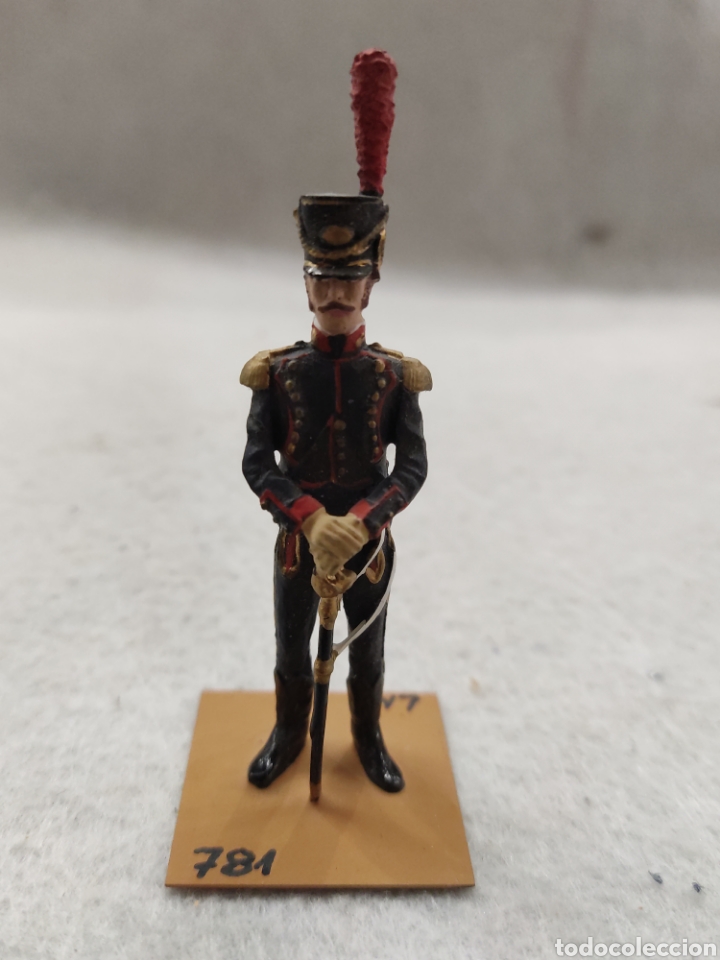 Altes Spielzeug: Marca Soldat, oficial artiller&iacute;a a caballo 1808