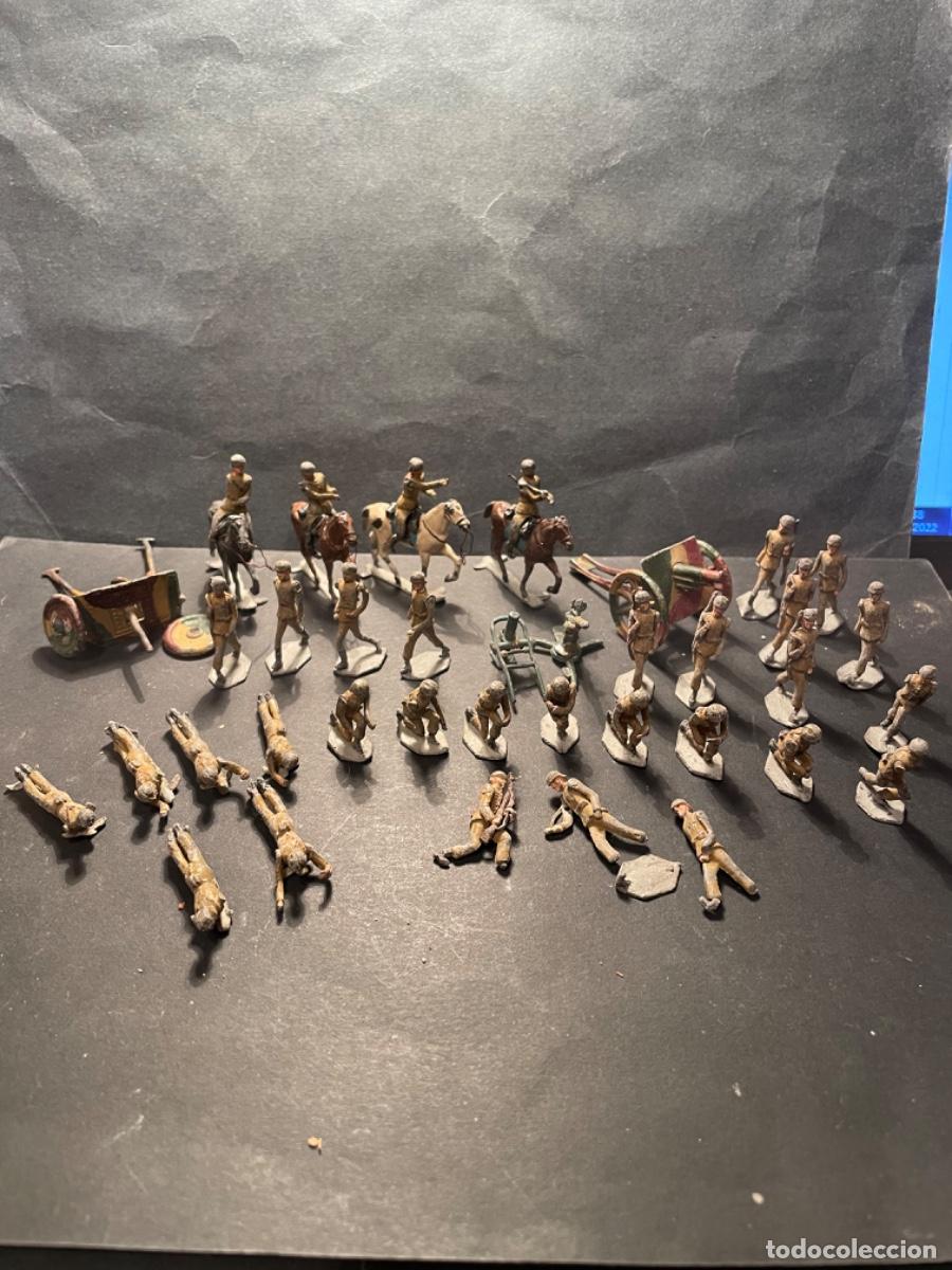 Altes Spielzeug: ANTIGUOS SOLDADOS DE PLOMO (41 PIZAS) MILITARES ESTADOS DE USO DE JUGAR , VER IMAGENES ADICIONALES