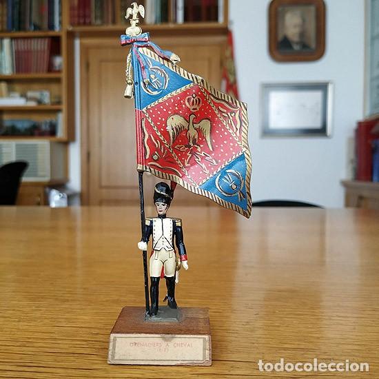 Soldat De Collection CBG Mignot - Porte-drapeau Marin De La Garde 1812, Plomb Peint