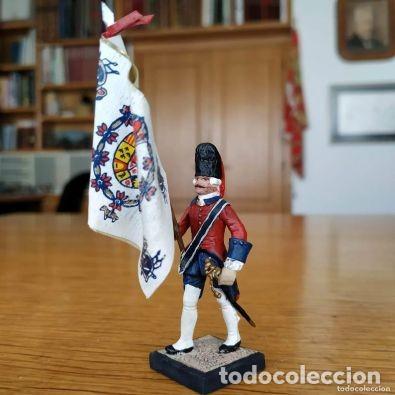 Jeux Anciens: SOLDADO DE PLOMO - ALYMER 54 MM - Espa&ntilde;a, Abanderado Reg. Ultonia 1760 - 54MM