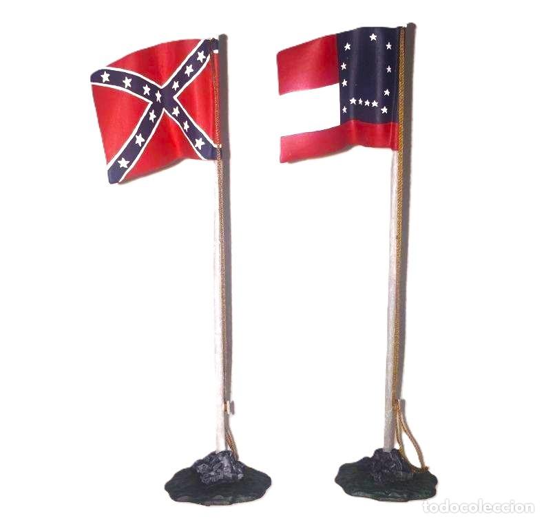 Jeux Anciens: FRONTLINE GUERRA CIVIL AMERICANA. DOS BANDERAS: GENERAL LEE Y DE BATALLA DE LA CONFEDERACI&Oacute;N, PLOMO