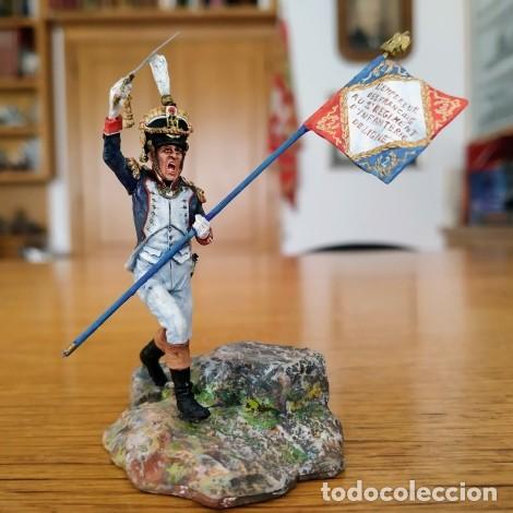 Juguetes Antiguos: SOLDADO DE PLOMO - 54MM - ANDREA MINIATURAS - MAYOR DEL 2&ordm; REG. INFANT. L&Iacute;NEA 1809 - BENEITO