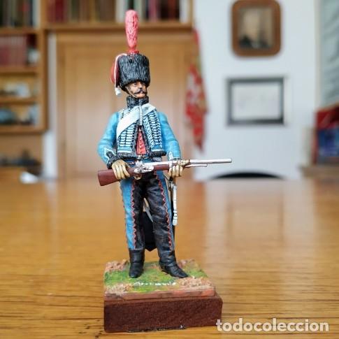 Altes Spielzeug: SOLDADO DE PLOMO - 54MM - METAL MODELES - HUSAR DEL 10&ordm; REG. COMPA&Ntilde;IA DE ELITE. FRANCIA - LE CIMIER