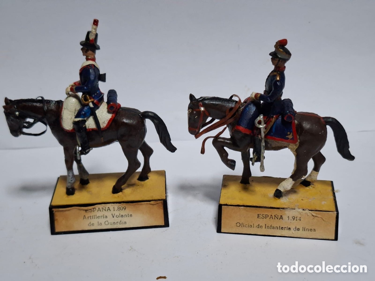 Juguetes Antiguos: Soldados espa&ntilde;oles a caballo ALYMER 54MM