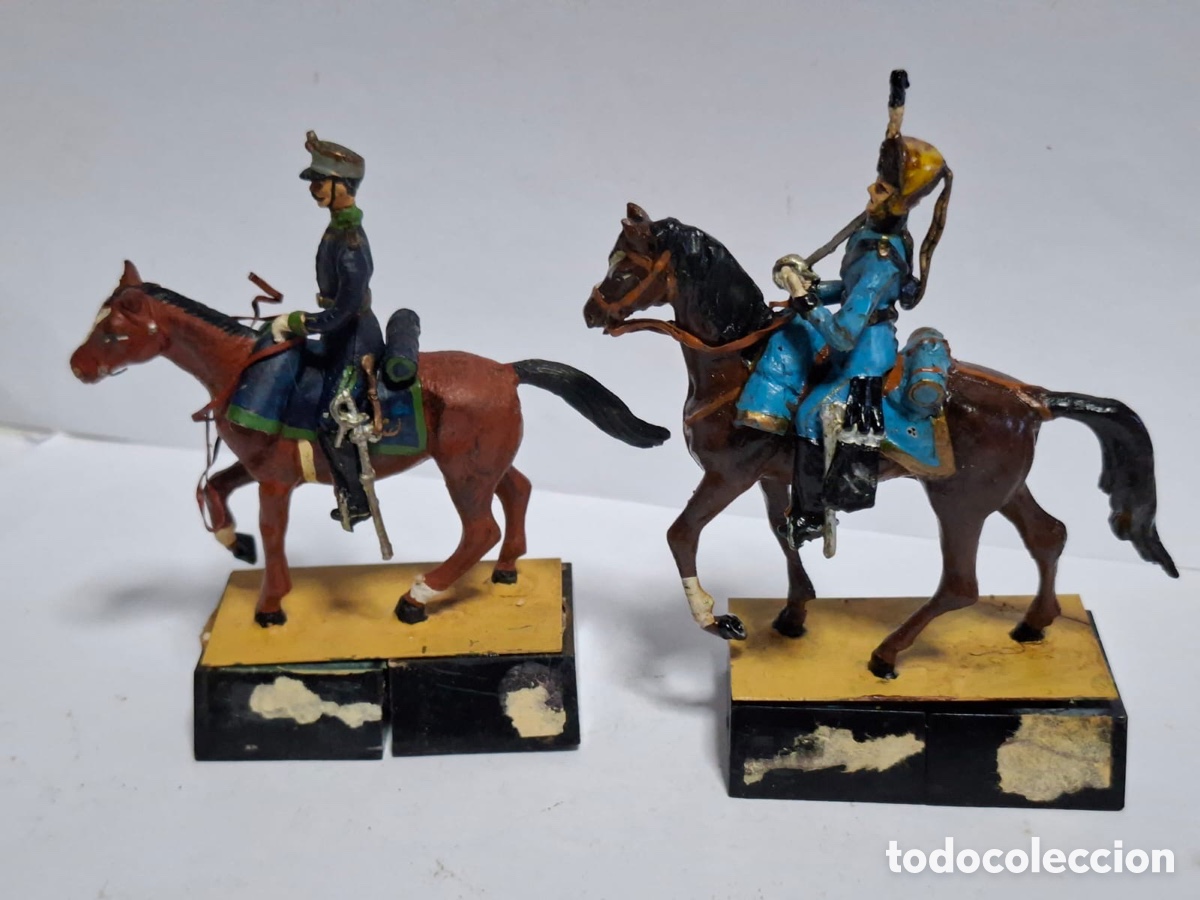 Juguetes Antiguos: Soldados espa&ntilde;oles a caballo ALYMER 54MM
