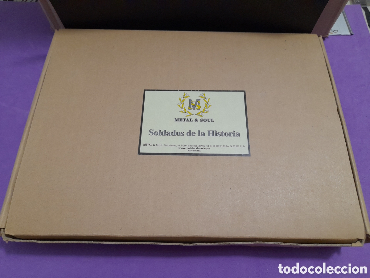 Juguetes Antiguos: Soldaditos de plomo de la Historia, caja con 10 unidades