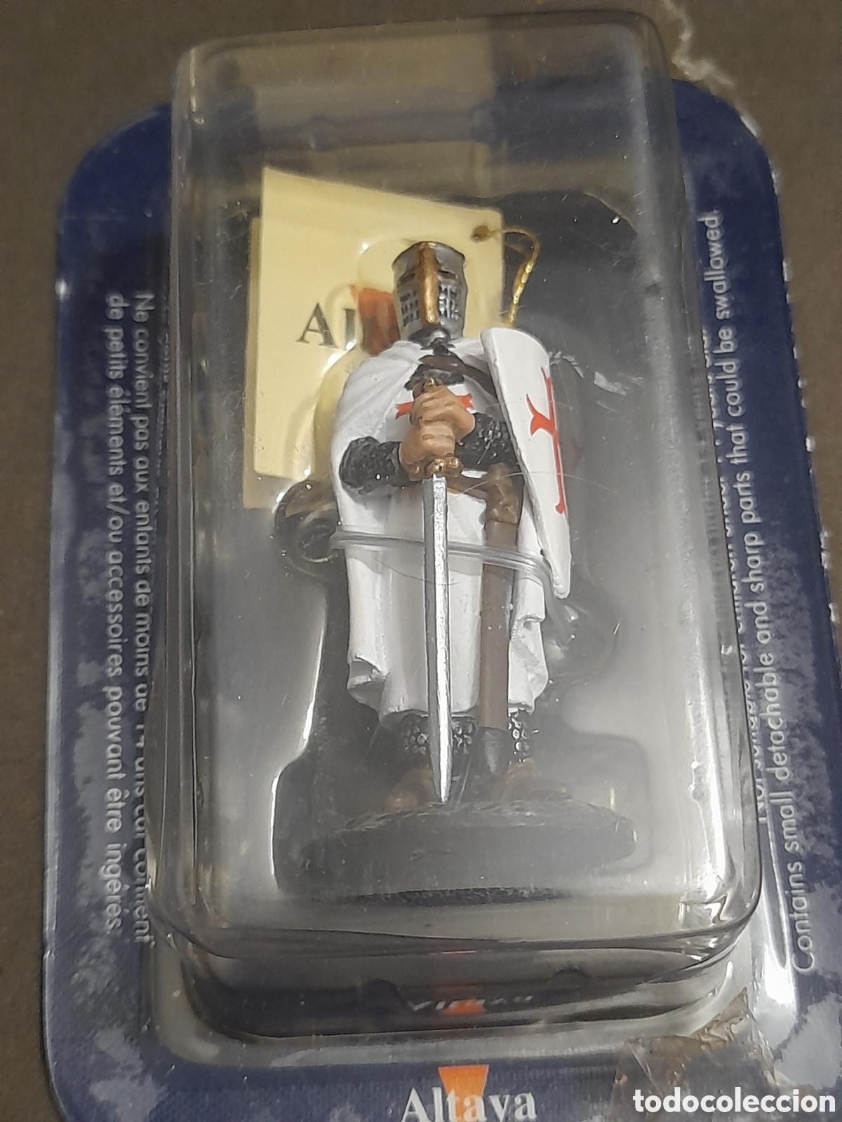 Jogos Antigos: Figura Soldadito de plomo medieval, caballero templario