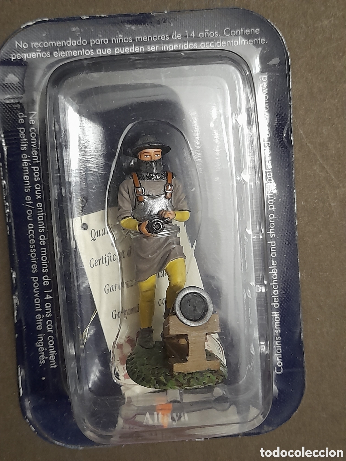 Juguetes Antiguos: Figura soldadito de plomo, artillero del sXV