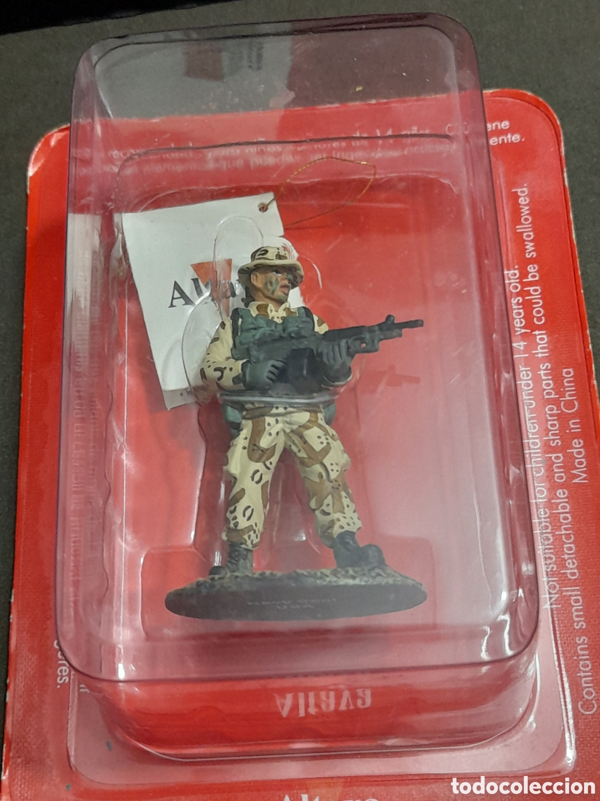 Juguetes Antiguos: Figura soldado de plomo, Navidad Seal USA