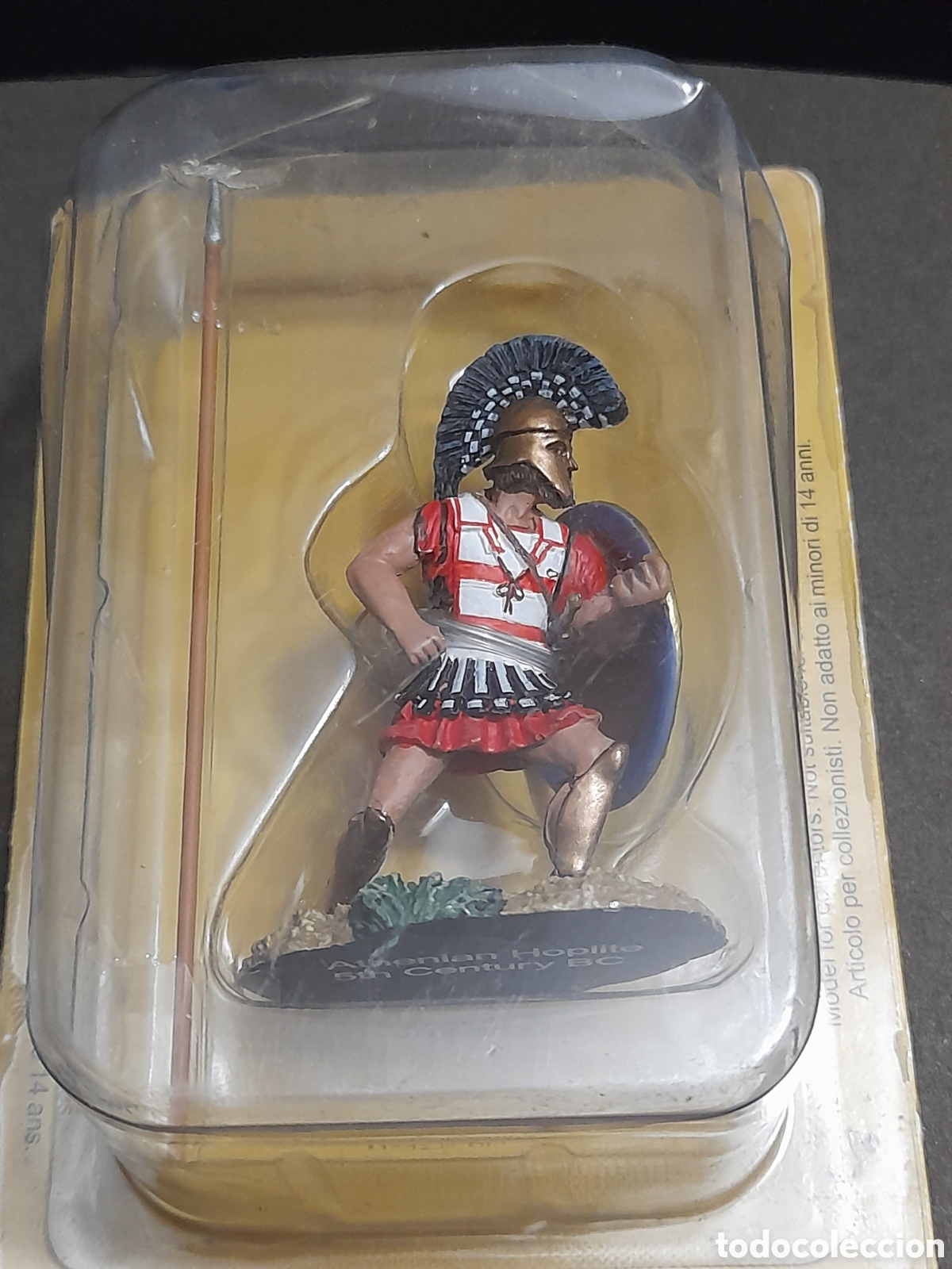 Jeux Anciens: Figura soldado de plomo, ateniense hoplita, s v antes de Cristo