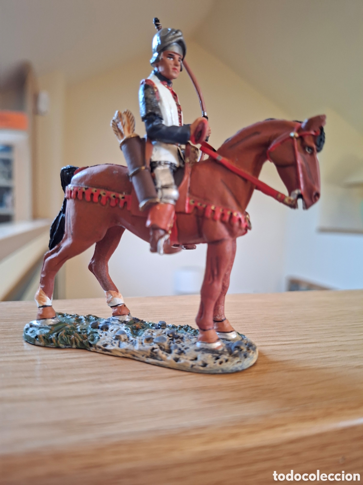 Juguetes Antiguos: FIGURA DE CABALLERO MEDIEVAL de DEL PRADO : ARQUERO BRITANICO, 1450