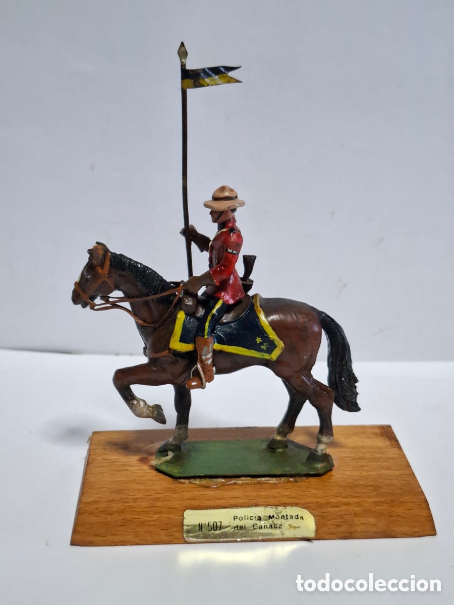 Juguetes Antiguos: Soldado a caballo ALYMER 54MM