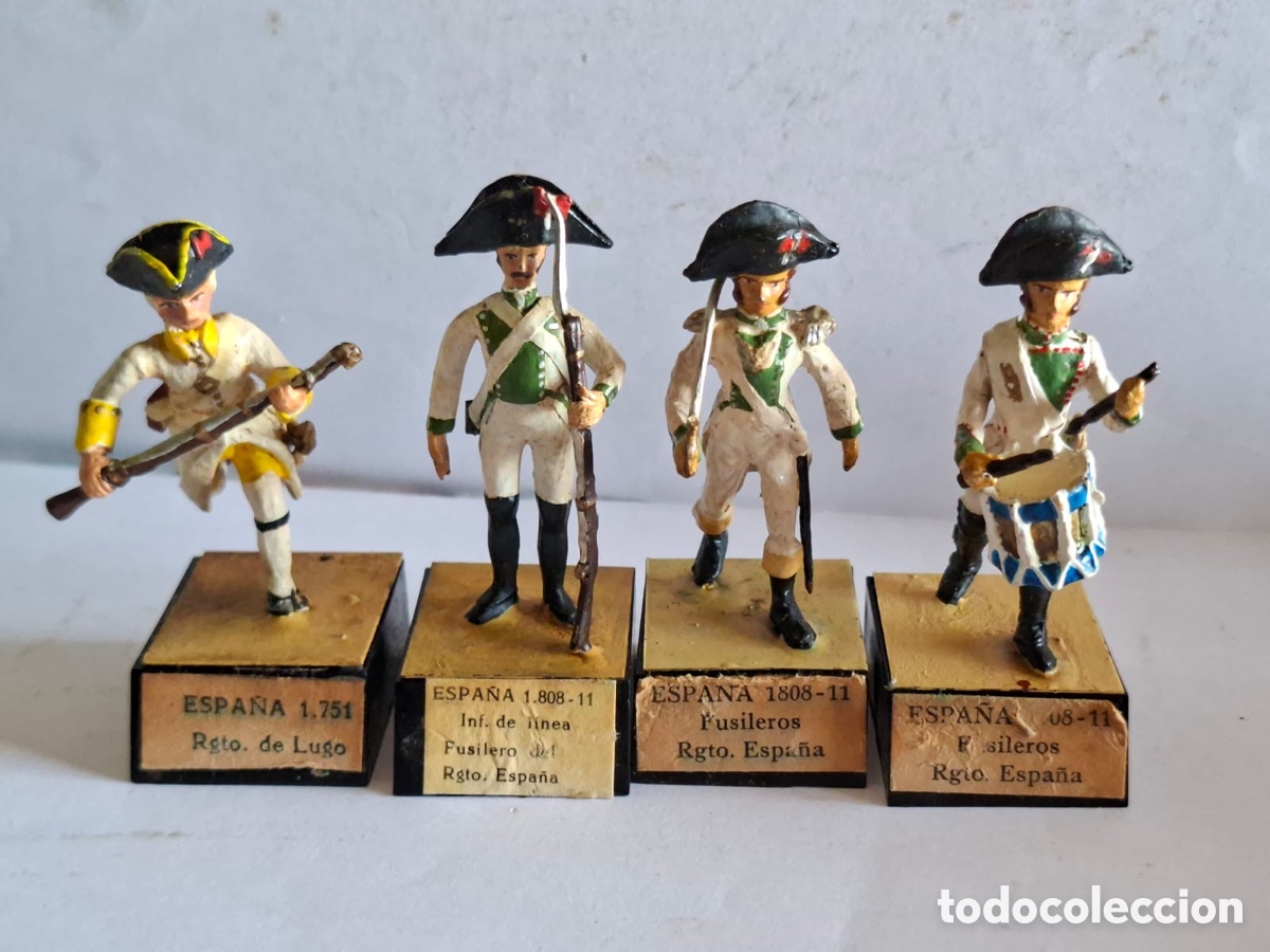 Giochi Antichi: Formaci&oacute;n soldados espa&ntilde;oles a pie Almirall 54MM