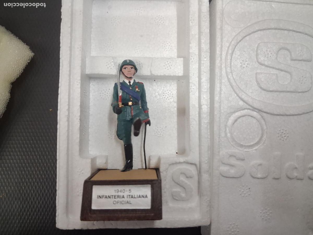 Juguetes Antiguos: SOLDAT SOLDADITO PLOMO FRANCIA INFANTERIA ITALIANA 1940 1945 NUEVO EN CAJA CORCHO ORIGINAL